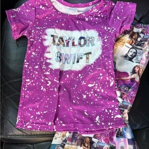 12-18 months boutique Purple Taylor Swift T-Shirt and Graphic Pants Set